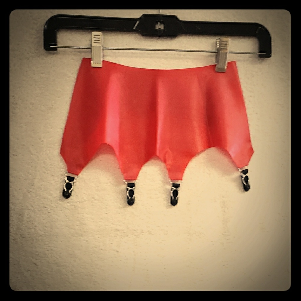 Latex garter belt